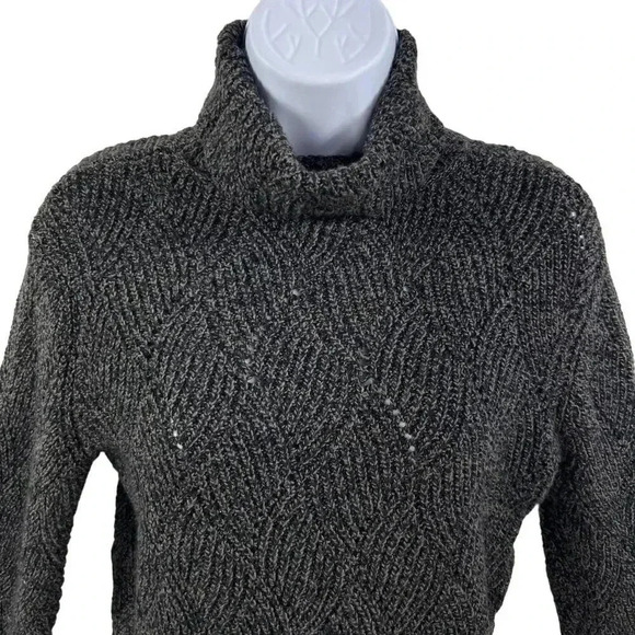 Sundance S Womens Cowl Neck Ribbed Dimensions Sweater Knit Cotton Silk Blend - Picture 3 of 16